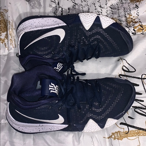 Dark Blue Kyrie 4s - Picture 1 of 4